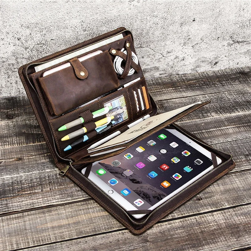Tablet Tech Accessories - Sac de rangement en cuir pour