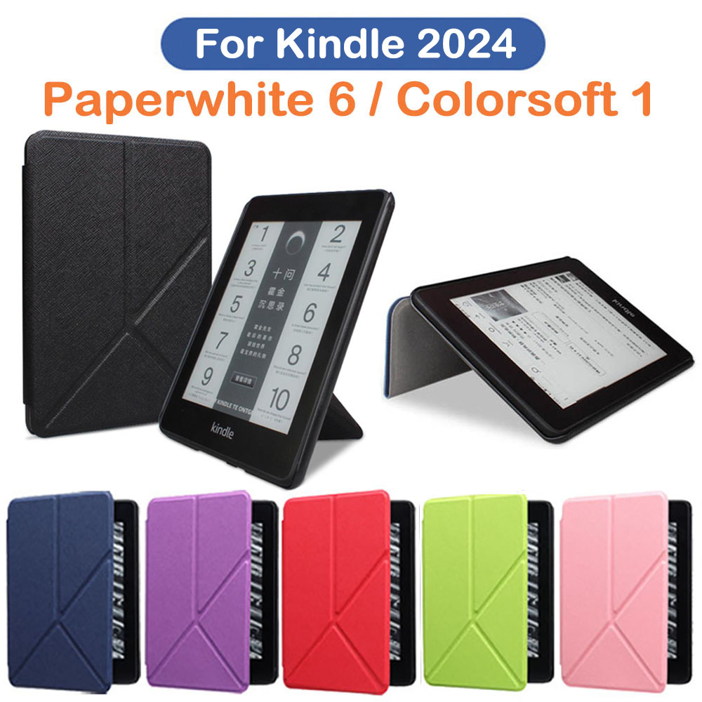 Kindle Tablet Accessories - Étui pliable pour Kindle Paperwhite 2024