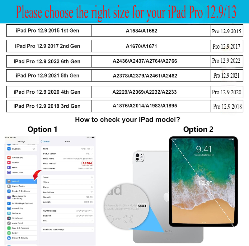 Étui pour Apple iPad Pro 12.9  - Ipad Cover Folio avis et prix